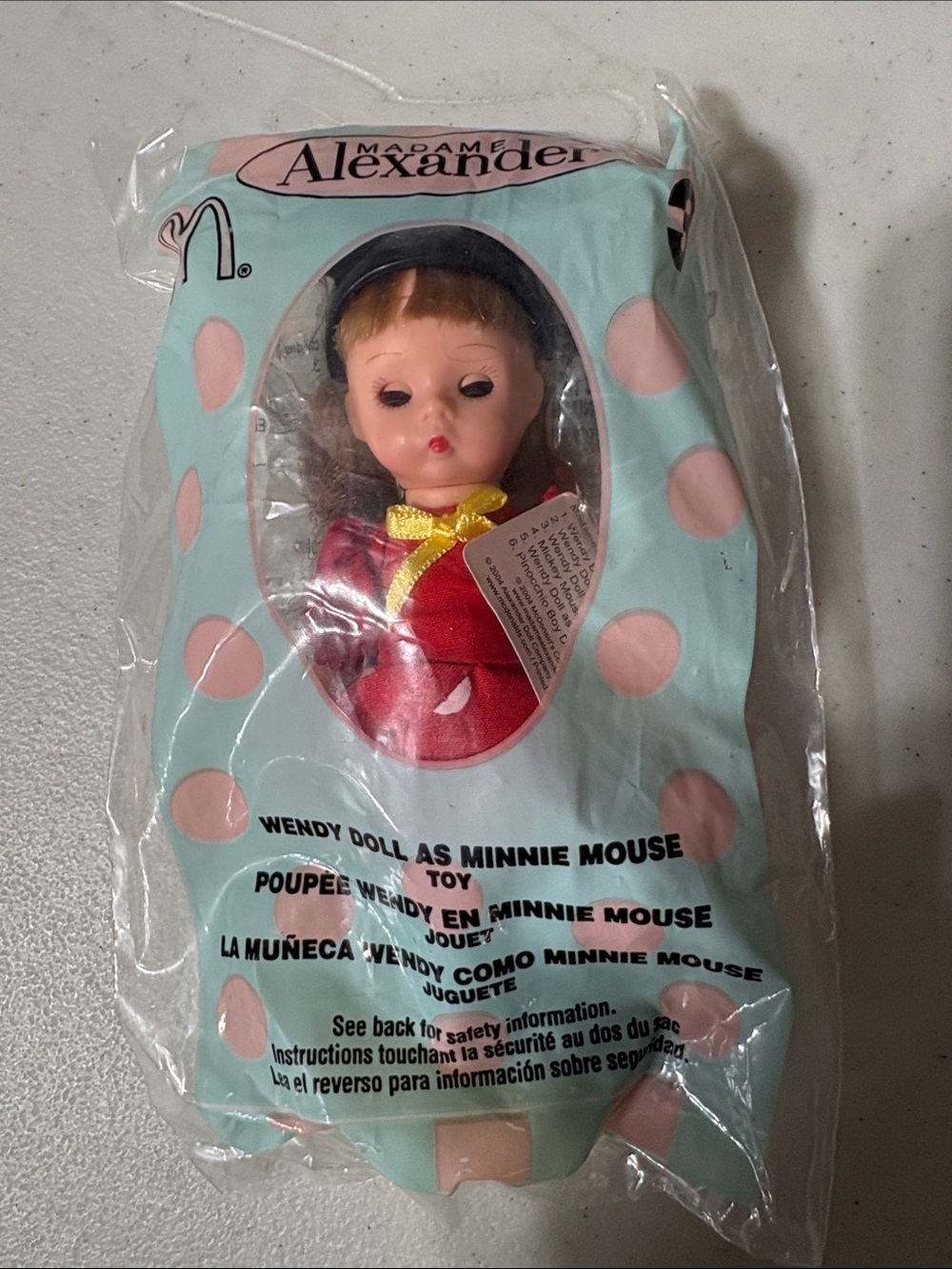 Madame Alexander Wendy Doll in Red Dress with Yellow Bow